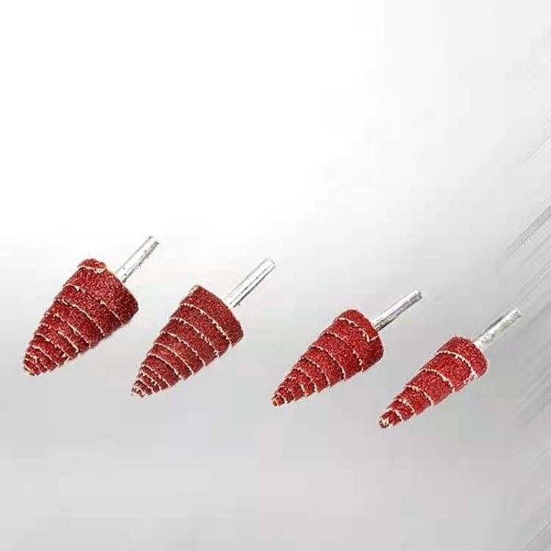 百叶带柄叶轮抛光轮塔形砂布磨头螺纹抛光打磨锥形磨头砂皮纸包邮,淘宝优惠券,粉丝福利购,淘宝优惠卷