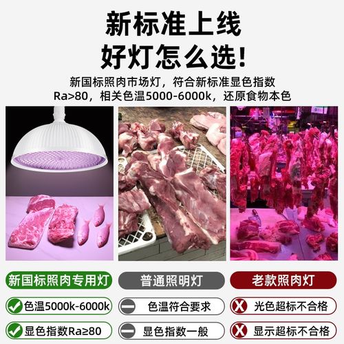 新款圆壳led生鲜灯猪肉灯卤菜灯熟食灯超市鲜肉海鲜蔬菜灯专用灯 - 图0