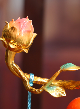 新中式柿子摆件柿柿如意客厅玄关酒柜办公室装饰高端乔迁新居礼品