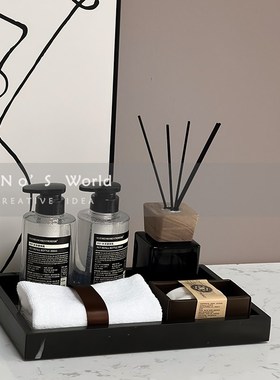 卫生间摆件简约线条装饰画浴室装饰浴室柜套装卫浴组合洗手间香薰