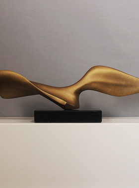 抽象雕塑艺术摆件现代简约软装饰品玻璃钢家居售楼处客厅摆放创意