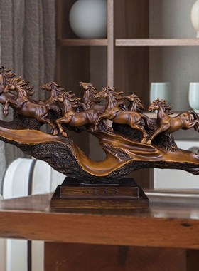 招财马摆件马到成k功客厅玄关电视柜工艺品办公室装饰乔迁开业礼
