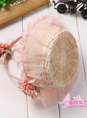 花童撒花a蓝婚礼手提篮子花瓣结婚伴娘道具婚庆道具儿童跳舞撒糖