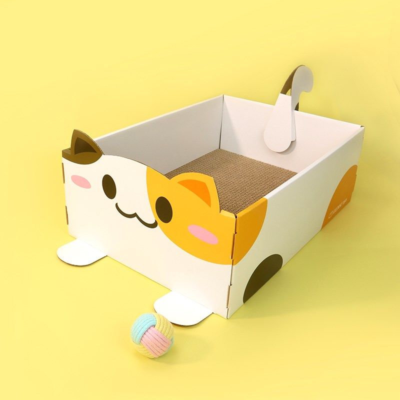 月饼喵喵喵专属可爱猫抓板盒猫窝耐磨耐抓不掉屑猫玩具猫咪礼物,淘宝优惠券,粉丝福利购,淘宝优惠卷