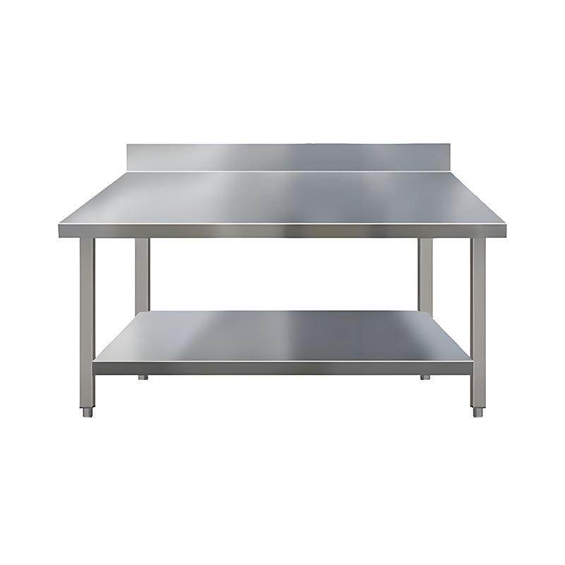 不锈钢工作台可移动厨房操作台工作桌带背板打荷台打包装台面两层,淘宝优惠券,粉丝福利购,淘宝优惠卷