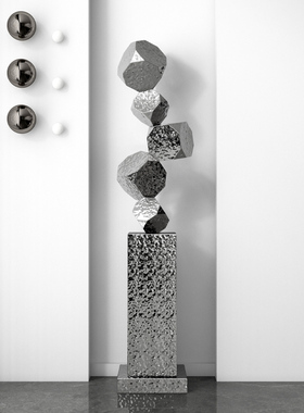 意式轻奢不锈钢雕塑摆件