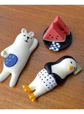 ZAKKA杂货日本夏日夏天场景拍摄拍照道具 树脂三毛猫摆件