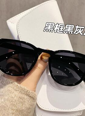 超轻TR90偏光墨镜女款带度数高级感天蓝色太阳镜男士开车专用遮阳