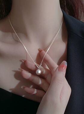 施家珍珠项链10mm10.5mm