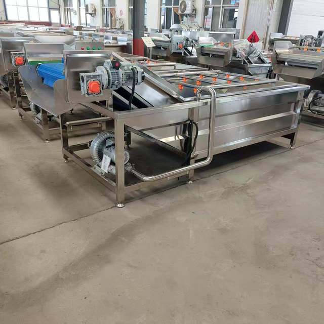 Vegetable prefabricated vegetable bubble cleaning machine, greening machine, egg processing complete equipment, mushroom deep processing equipment