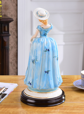 欧式陶瓷摆件人物 高端西洋美女客厅卧室书桌装饰品摆设艺术台灯