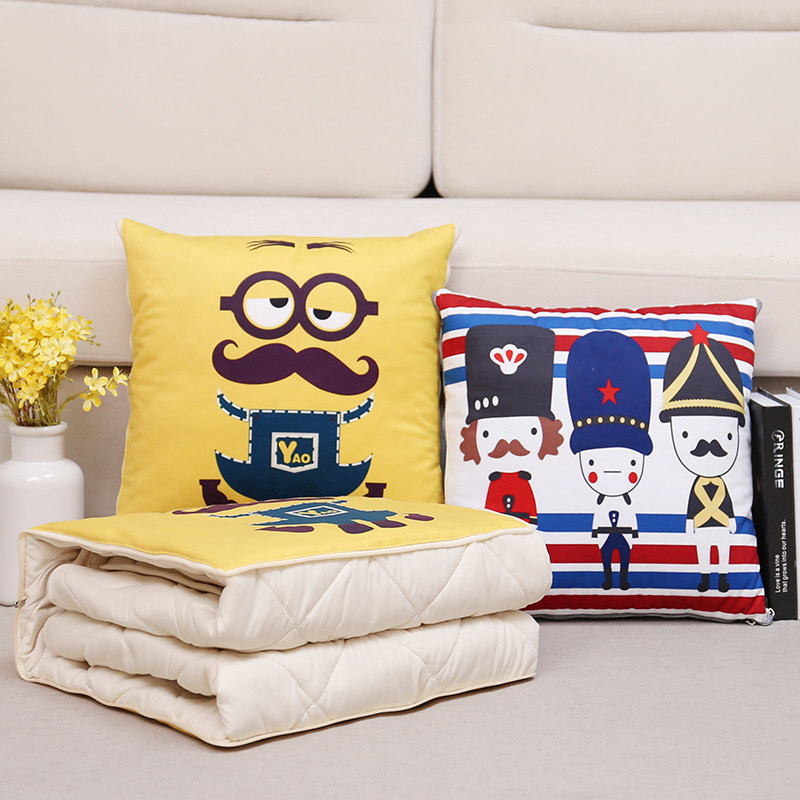 卡通抱枕被子两用汽车空调被折叠可爱办公室午睡小毯子车用靠枕头,淘宝优惠券,粉丝福利购,淘宝优惠卷