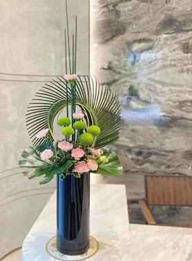 现代黑色原料瓶样板间民宿酒店商场店鲜插掉漆