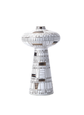 现代新创意几何线条软装饰品酒店会所客厅陶瓷瓶