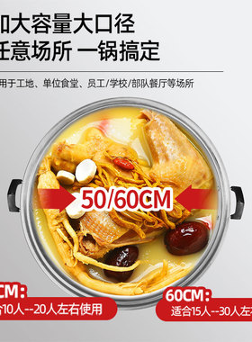 大容量炒菜电锅大功率电锅商用特大号食堂蒸煮工地电炒锅