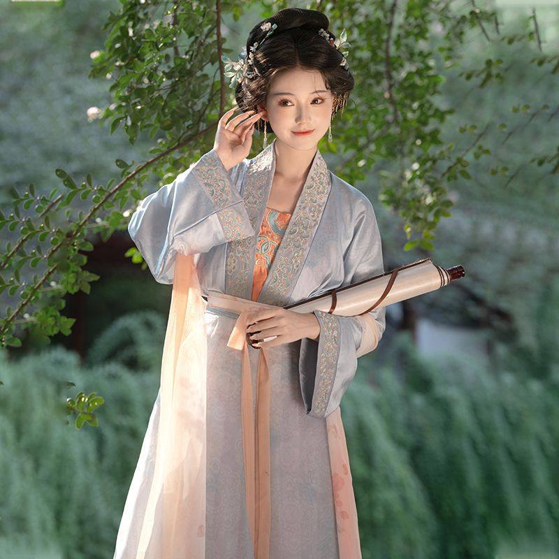 云梦集原创绝美宋制汉服2025新款复原仕女图古风套装日常款合围破-图1