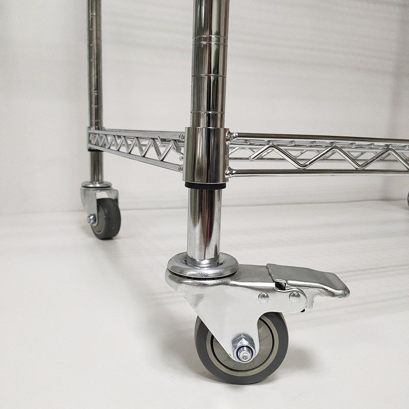 三层工具车不锈钢色周转置物架小推车搬运车移动分拣车拉货手推车,淘宝优惠券,粉丝福利购,淘宝优惠卷