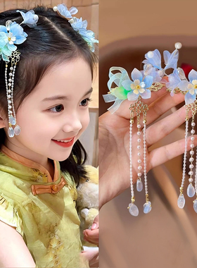 2026新款花朵流苏发夹超仙头饰