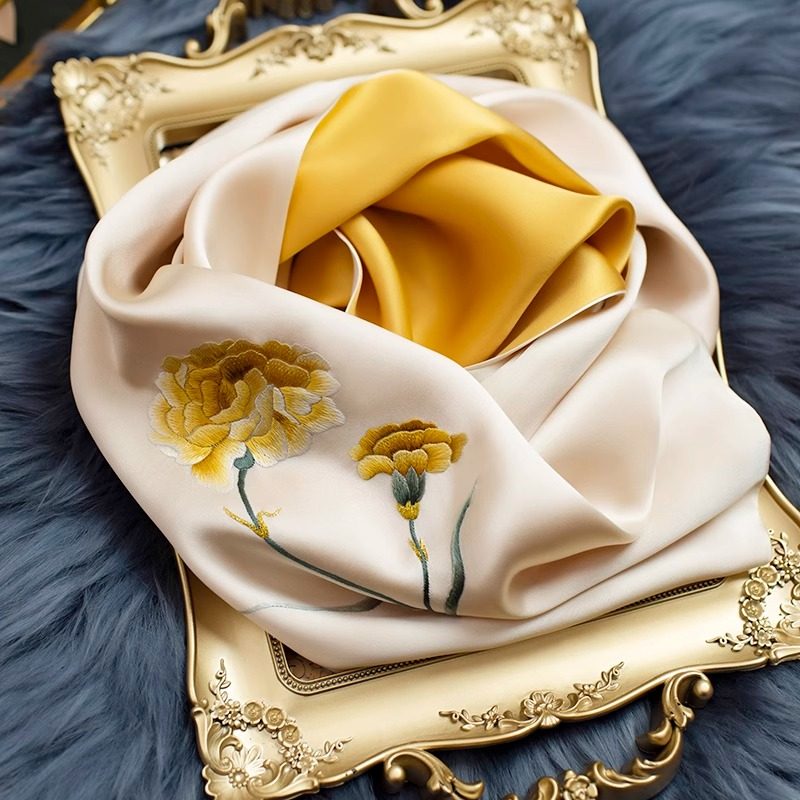 真丝丝巾围巾送长辈送妈妈生日礼物国风苏绣旗袍披肩桑蚕丝礼盒,淘宝优惠券,粉丝福利购,淘宝优惠卷