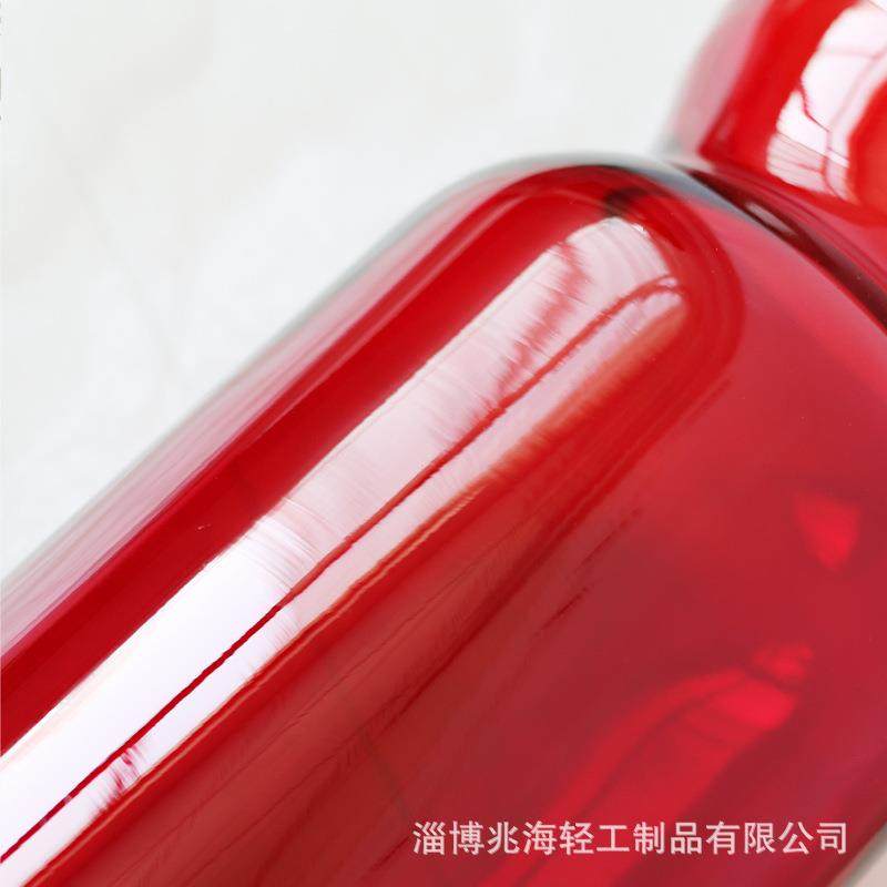 特大号轻奢大红色玻璃花瓶富贵竹百合水培插花花器新年家居装饰品,淘宝优惠券,粉丝福利购,淘宝优惠卷