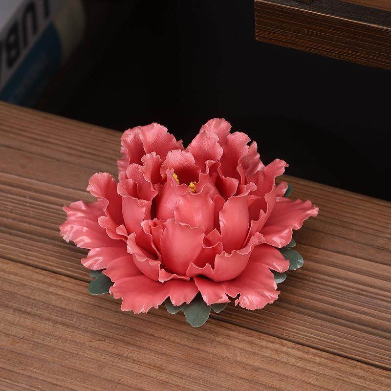 精致国色天香陶瓷手工牡丹花桌面摆件扩香气摆件家居客厅装饰摆件,淘宝优惠券,粉丝福利购,淘宝优惠卷