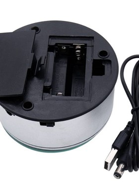 水晶LED灯座七彩旋转底座发光展示水晶摆件工艺品灯座3D内雕塑料