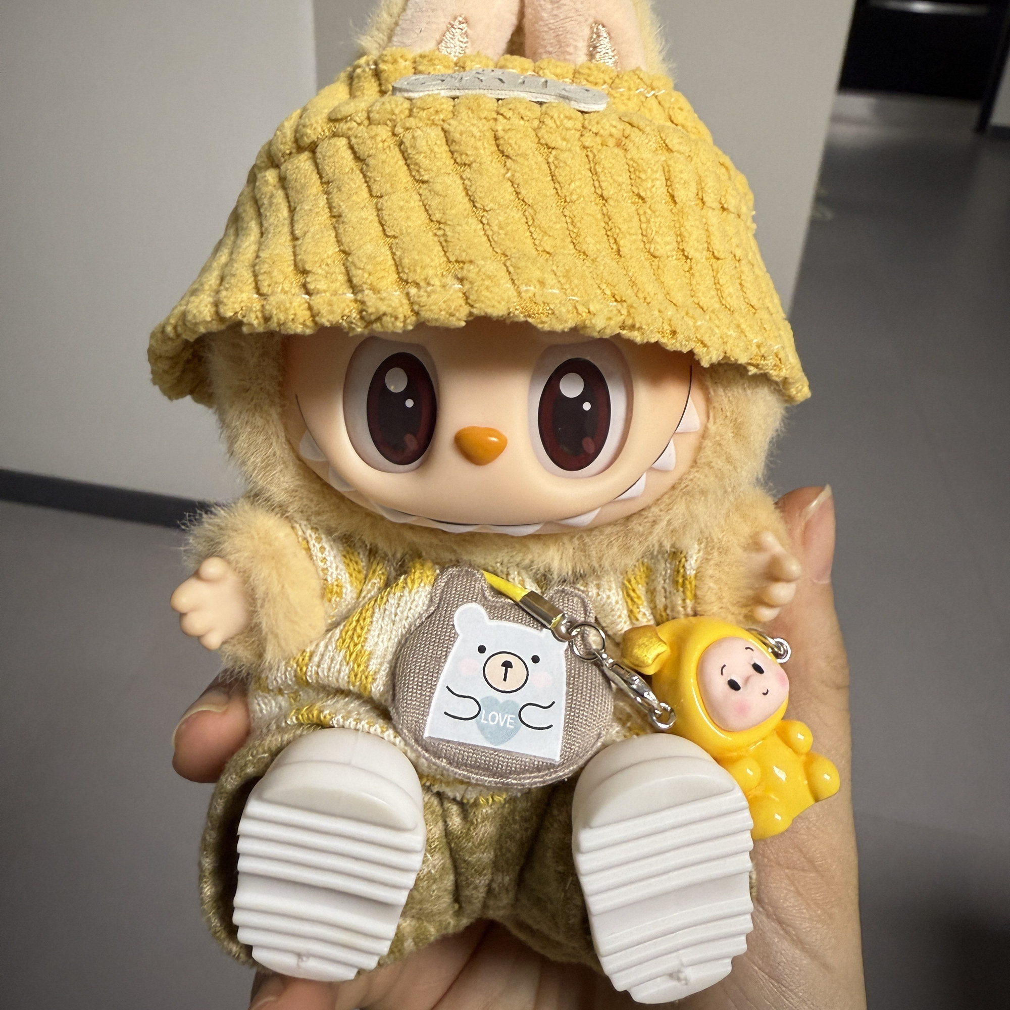 适用拉布布娃衣labubu衣服豆乳哆哆一二三3代17cm甜丝丝黄色欢乐,淘宝优惠券,粉丝福利购,淘宝优惠卷