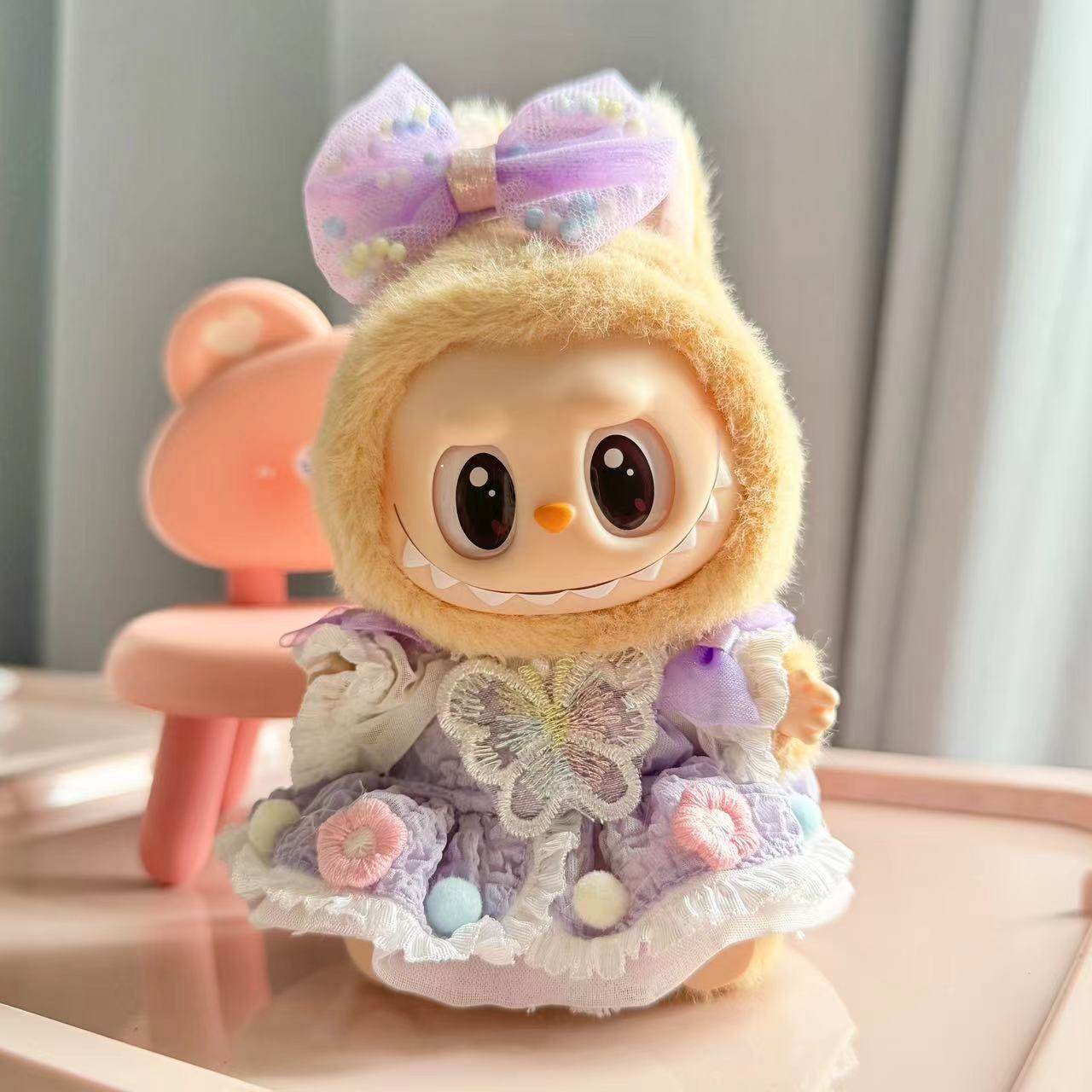 仅售衣服眼巴巴一二三代娃衣17cm拉布布labubu豆乳哆哆着替公仔衫,淘宝优惠券,粉丝福利购,淘宝优惠卷