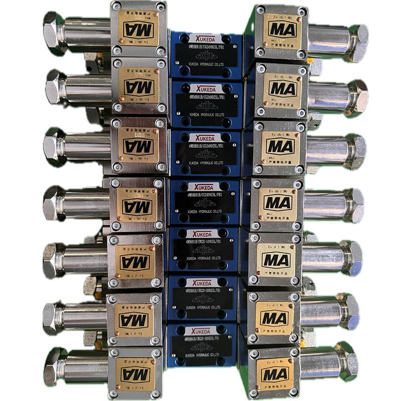 液压防爆电磁换向阀煤矿用GD4WE10E隔爆型液压电磁阀34GDEO-H6B-T - 图1