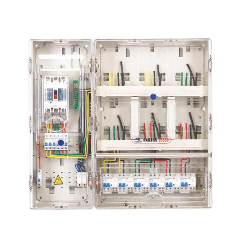 厂家供应南网国网费控单相三相4/6/9/12挂壁PC透明塑料计量电表箱 - 图0