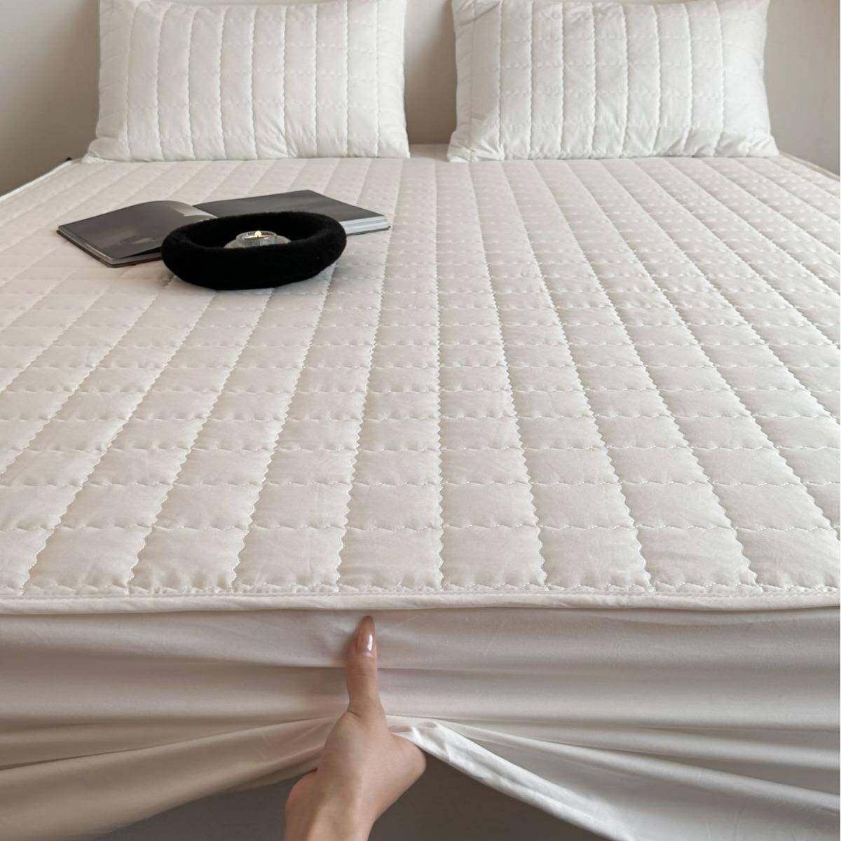 全棉防水隔尿床笠保护垫夹棉透气可水洗单件床笠简约1.8m床品家用,淘宝优惠券,粉丝福利购,淘宝优惠卷