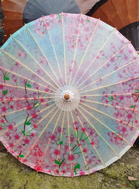 古典江南油伞 古风汉服摄影走秀舞蹈道具伞 中复古伞饰伞