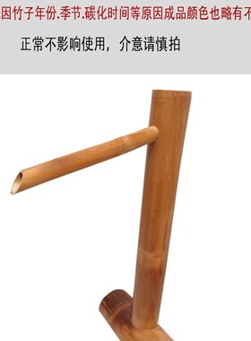 竹筒流水石钵庭院阳台景观水缸槽鱼池纯手工惊鹿水循环泵