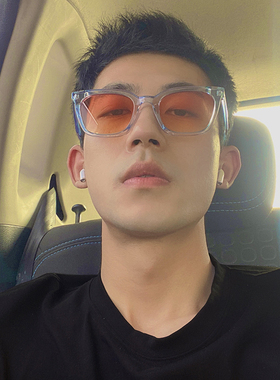 韩版潮人眼镜日落色墨镜ins网红款街拍防紫外线近视太阳镜男女潮