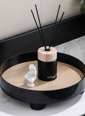 样板房浴室软装饰品陈列装香薰蜡烛圆盘