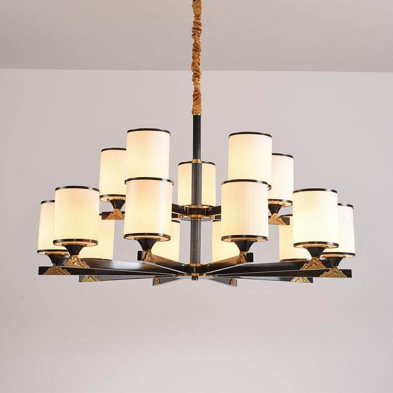 新中式全铜吊灯客厅灯中国风大气复式楼别墅大大吊灯创意餐厅灯具,淘宝优惠券,粉丝福利购,淘宝优惠卷