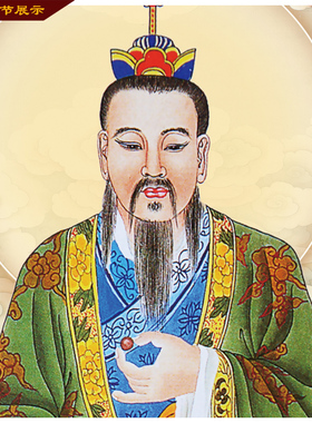 孙思邈画像挂画 孙真药王神像名医养生中医馆装饰画客厅画