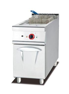 GF-985立式双缸双筛控温煤气炸炉28L恒温炸鸡炉油炸机工厂