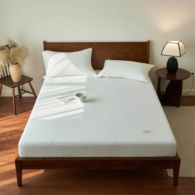 纯棉双层纱床笠单件全棉床垫保护罩防尘罩全包防滑席梦思保护套夏,淘宝优惠券,粉丝福利购,淘宝优惠卷