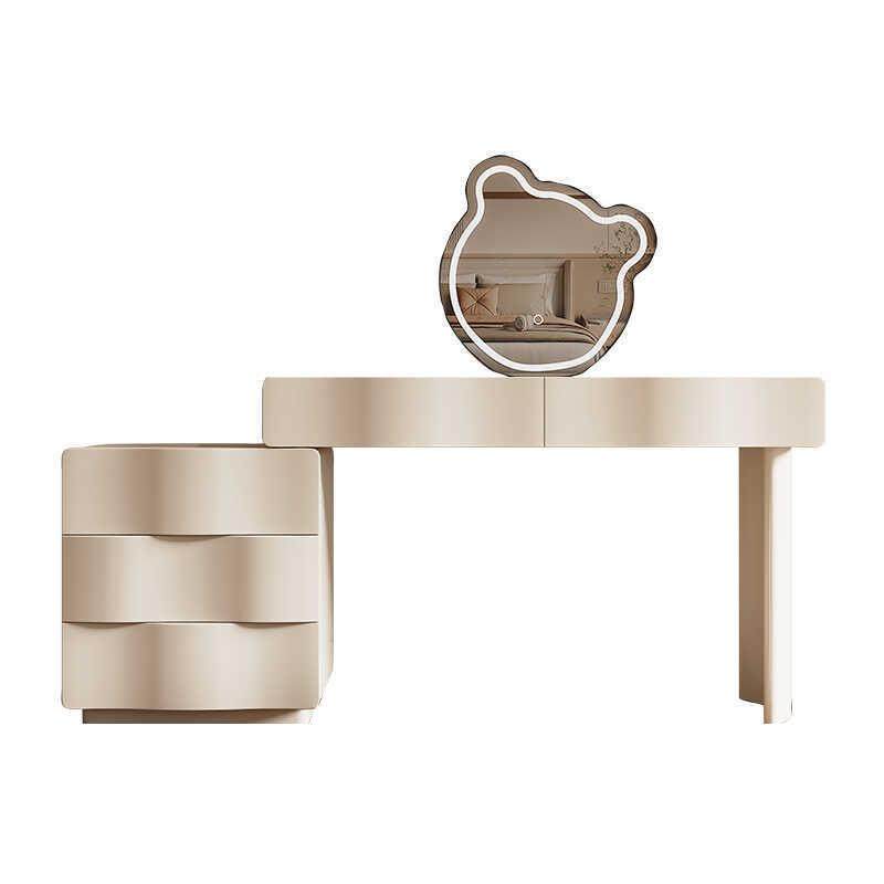 百搭梳妆台卧室现代简约收纳柜一体化妆桌2025新款床尾斗柜可伸缩,淘宝优惠券,粉丝福利购,淘宝优惠卷