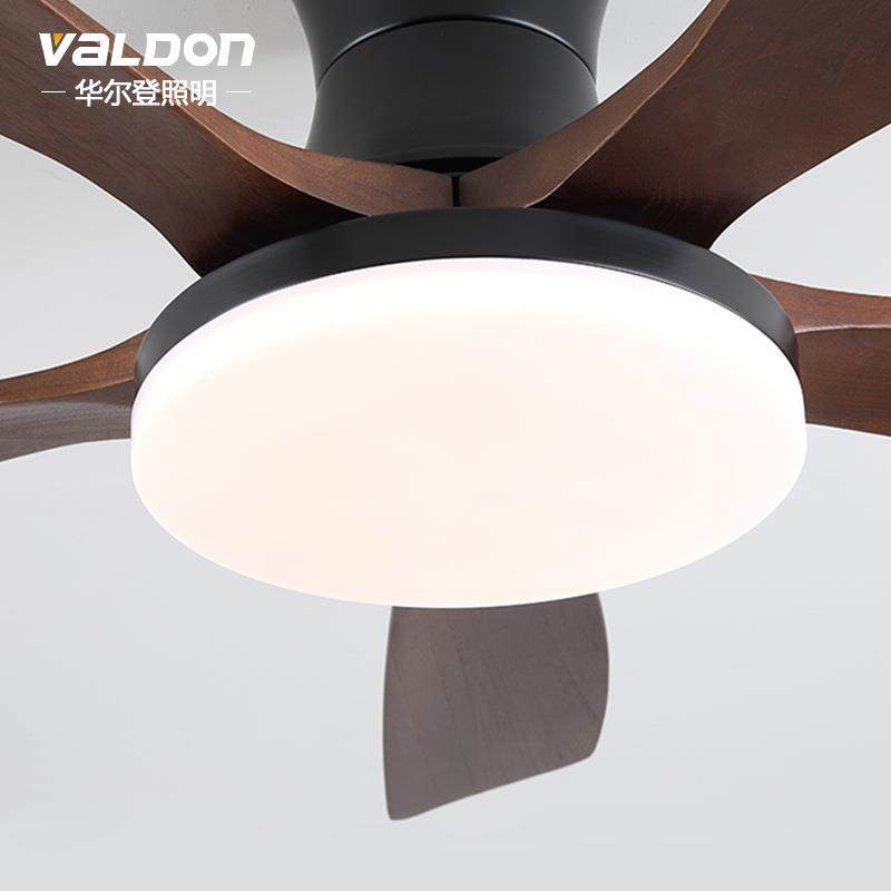 北欧风扇灯吊扇灯客厅卧室书房餐厅灯实木静音新中式胡桃木色灯具,淘宝优惠券,粉丝福利购,淘宝优惠卷