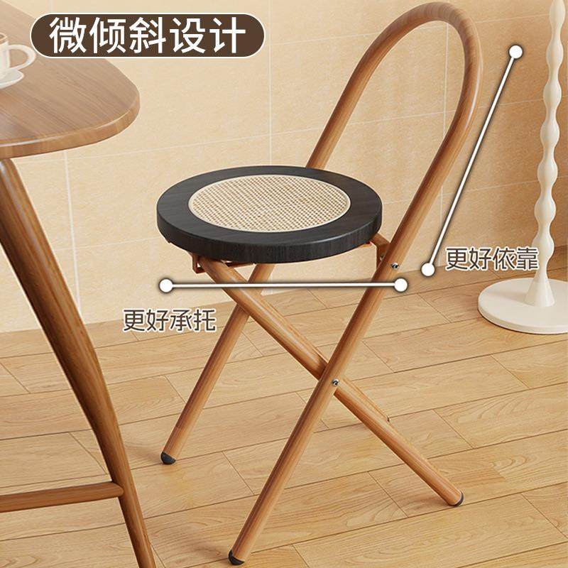 家用折叠椅北欧风餐椅便携式成人折叠凳客厅现代简约吧台靠背凳子,淘宝优惠券,粉丝福利购,淘宝优惠卷