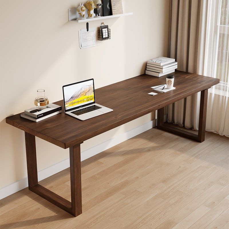 实木大板桌现代书桌家用电脑桌人电竞桌学习桌办公桌,淘宝优惠券,粉丝福利购,淘宝优惠卷
