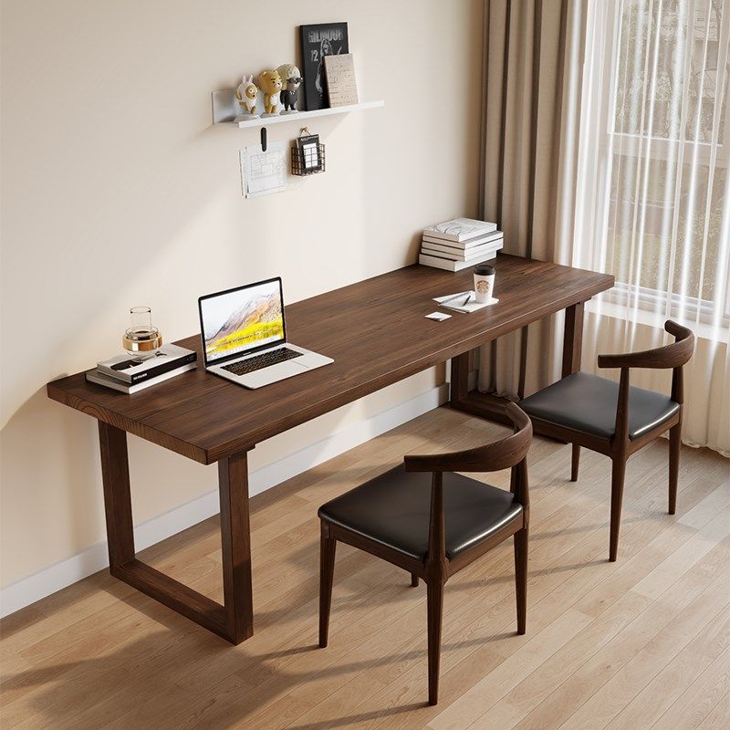 实木大板桌现代书桌家用电脑桌人电竞桌学习桌办公桌,淘宝优惠券,粉丝福利购,淘宝优惠卷