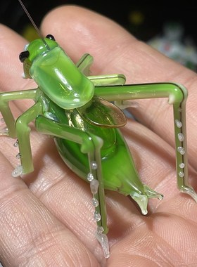 琉璃工艺品创意小礼品家居盆景手工蝈蝈扎嘴鸣虫咂嘴鸣虫吉尔姐儿