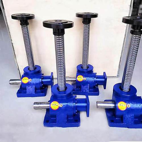 SP300F同步升降器气缸支撑架气动电动手动RJ50D齿轮齿条升降机 - 图2