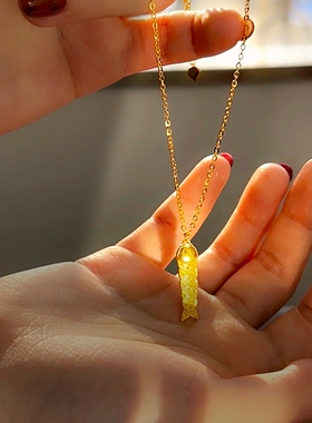 新中式五帝钱锦鲤项链