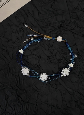 「彩虹满天星」新中式彩虹小星星编绳手链多巴胺女心五彩手绳手饰