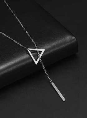 世界之外夏萧因同款三角项链