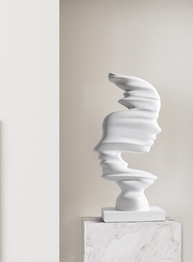 现代创意抽象人形艺术摆件家居入户玄关酒柜电视柜办公室软装饰品